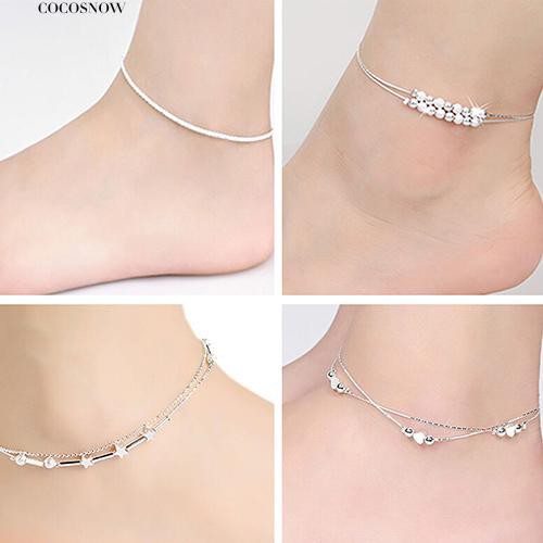 Vòng đeo chân kiểu dáng đơn giản thanh lịch dành cho nữ