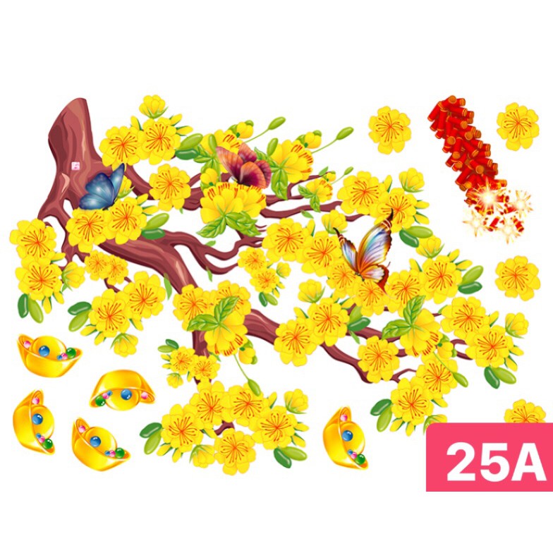 Decal trang trí tết MS 25-27