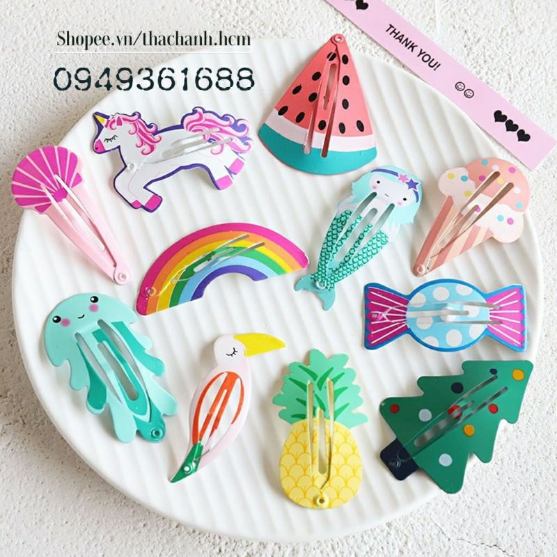 Kẹp tóc BB trái cây | Kẹp tóc mái mini dễ thương