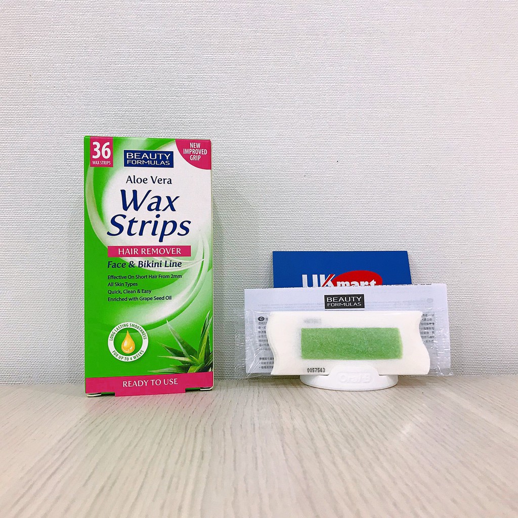 Wax Tẩy Lông Mặt, Ria Mép, Bikini Beauty Formulas Hair Removal Wax Strips – Face &amp; Bikini Line 36s