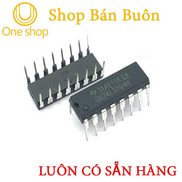 Linh Kiện 74LS194 4-bit Bi-directional Shift Register DIP16