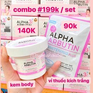 kem body alpha + vỉ kích