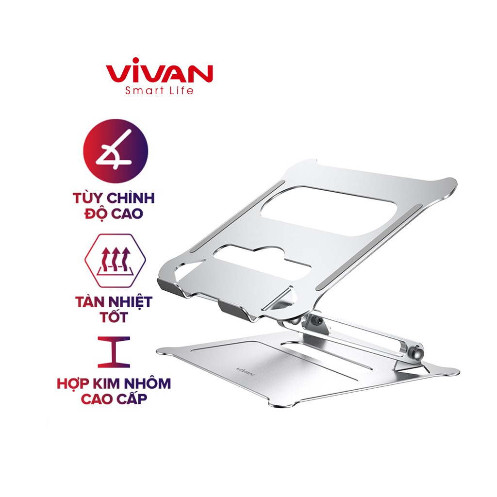 Giá Đỡ Laptop/Máy Tính Bảng VLS01 Hợp Kim Nhôm Cao Cấp Tăng Giảm Chiều Cao Tản Nhiệt | BigBuy360 - bigbuy360.vn