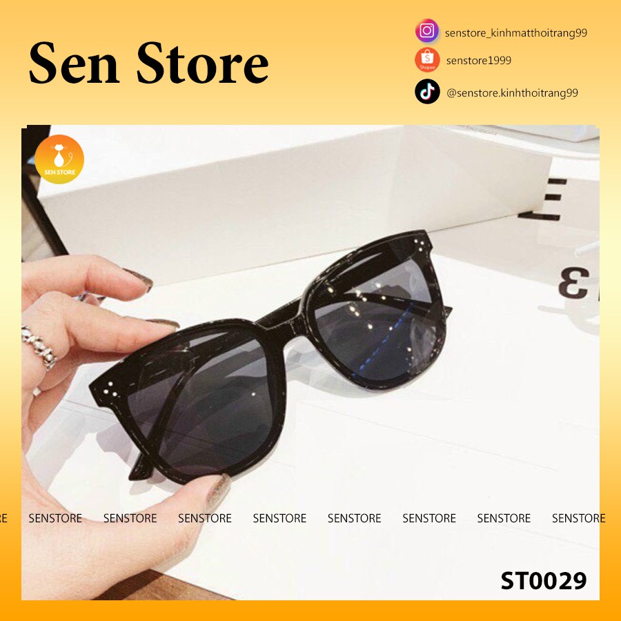 Kính mát hàn quốc gentle monster 3chấm chống tia uv, bảo vệ mắt gọng trắng đen cho mặt tròn, mặt vuông đều đẹp