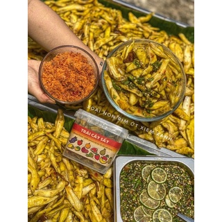 Mango Rim ớt xiêm xanh(Hủ 300gr  kèm muối ớt rang !)