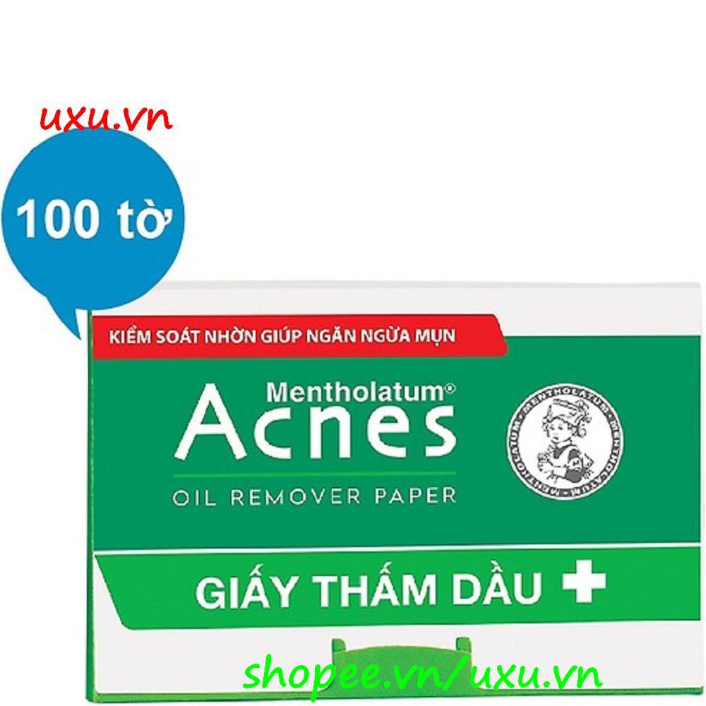 Gói 100 Tờ Giấy Thấm Dầu Acnes Oil Remover Paper, Với uxu.vn Tất Cả Là Chính Hãng.