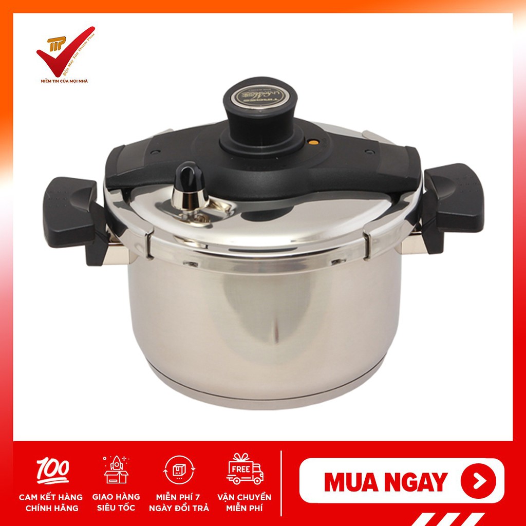 [Mã ELHADEV giảm 4% đơn 300K] [Chính Hãng] Nồi Áp Suất Tiross TS9483 5.8 Lít Đáy Từ