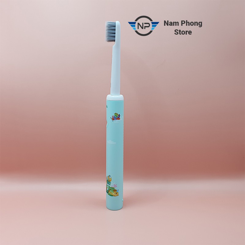 Bàn chải đánh răng điện trẻ em SMART KIDDY chính hãng ENPIS, lông mềm, IPX7, bảo hành 6 tháng, Sonic Pulse Toothbrush