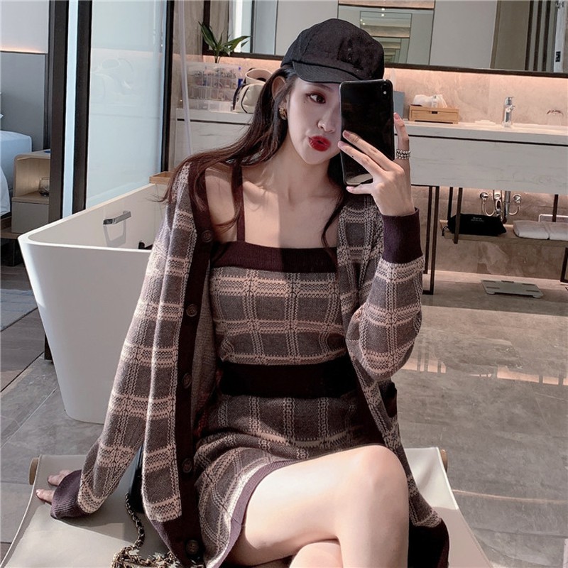 (ORDER) Set váy len hai dây 3 món ulzzang