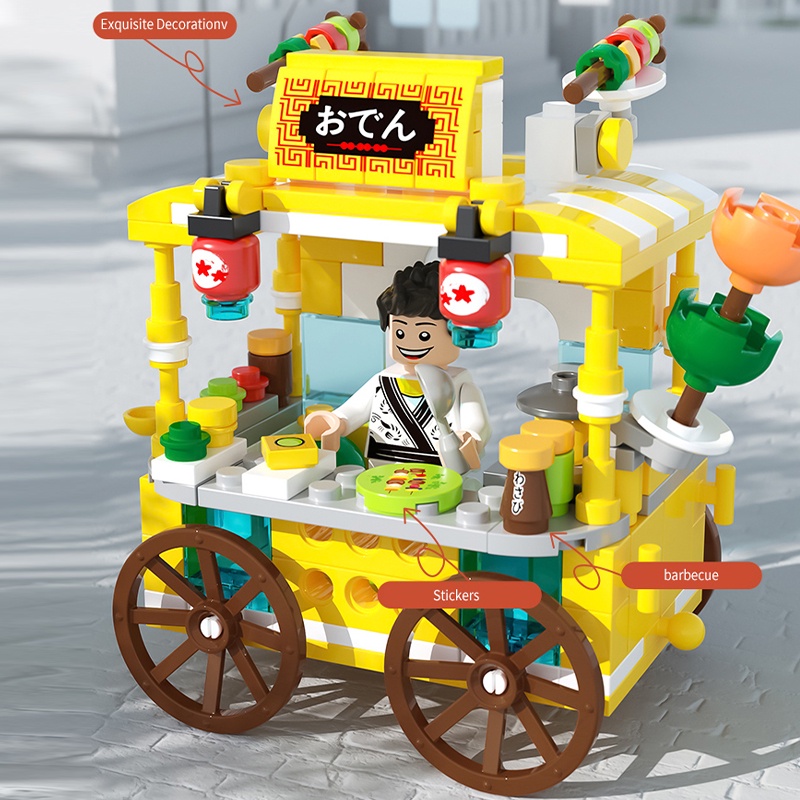 Bộ Đồ Chơi Xếp Hình Phong Cảnh Đường Phố Phát Triển Trí Não Cho Bé