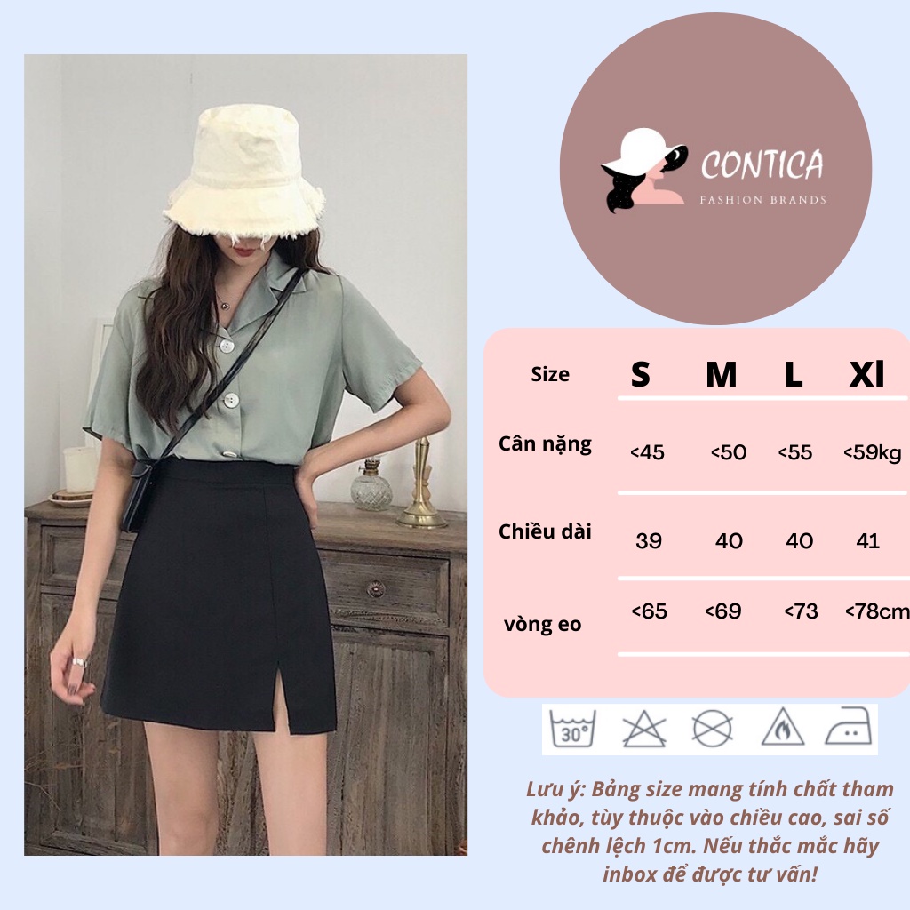 Chân váy công sở xẻ,chân váy xẻ tà siêu xinh