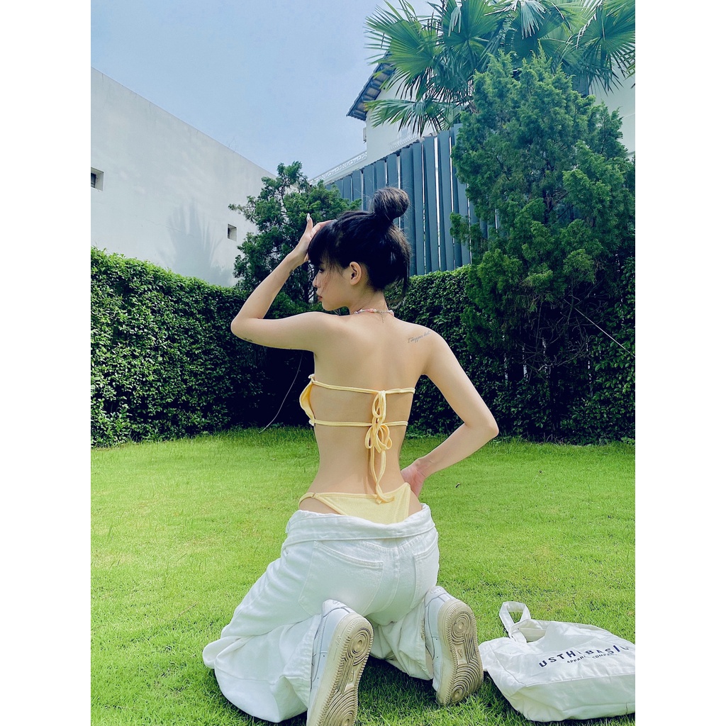 Set bikini thun gân hàng may thiết kế - BK02 | BigBuy360 - bigbuy360.vn