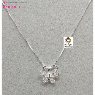 Dây chuyền bạc Ý 925 Bạc xinh Huệ Ngân - Cánh bướm mùa xuân PP1612