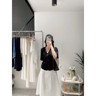 A35- Áo blazer dáng lửng