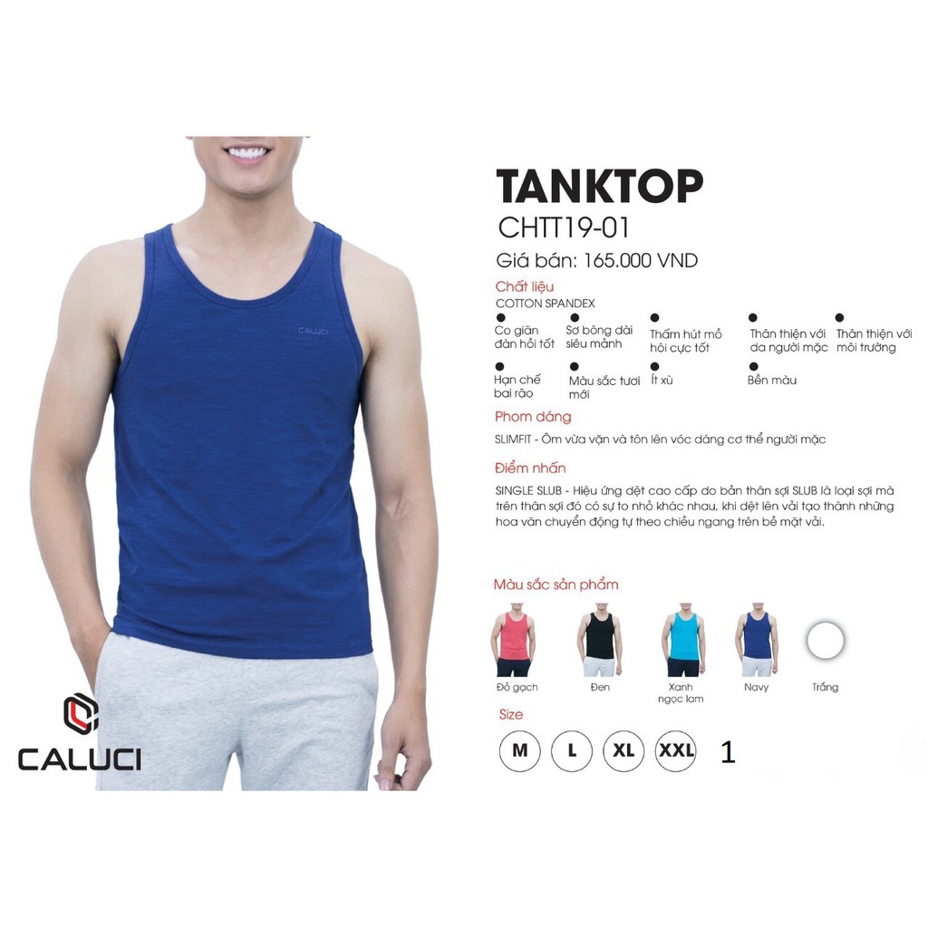 Áo 3 lỗ nam( CALUCI)