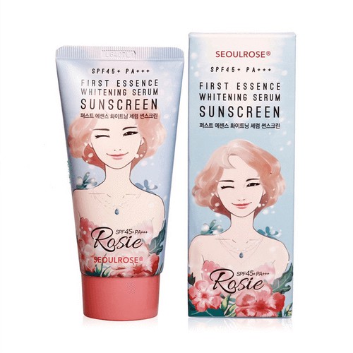 Kem Chống Nắng SeoulRose Rosie First Essence Whitening Serum Suncreen SPF 45+ PA+++