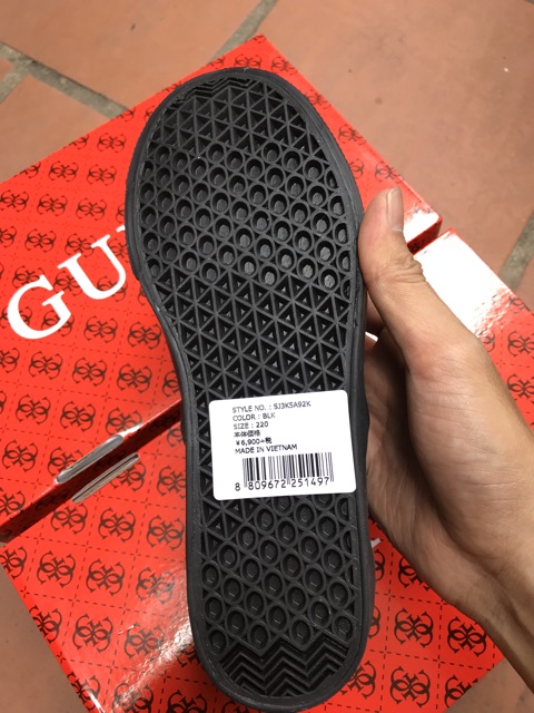 GIÀY slipon canvas đen - hàng xuất dư, full box