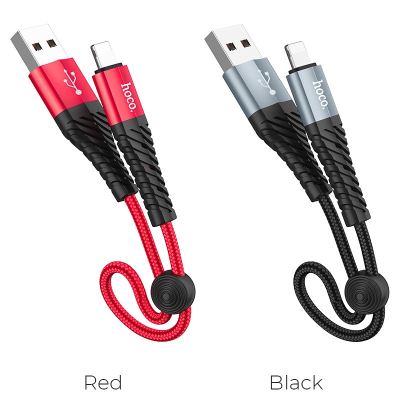 [Thoto Shop] Cáp sạc ngắn HOCO X38 dài 25cm dây bện dù siêu bền | USB to Lightning/ Micro/ Type C - Hàng chính hãng