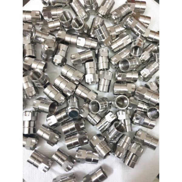 Nắp van bánh xe inox 304 không gỉ gắn nhiều loại xe . sss/ cái