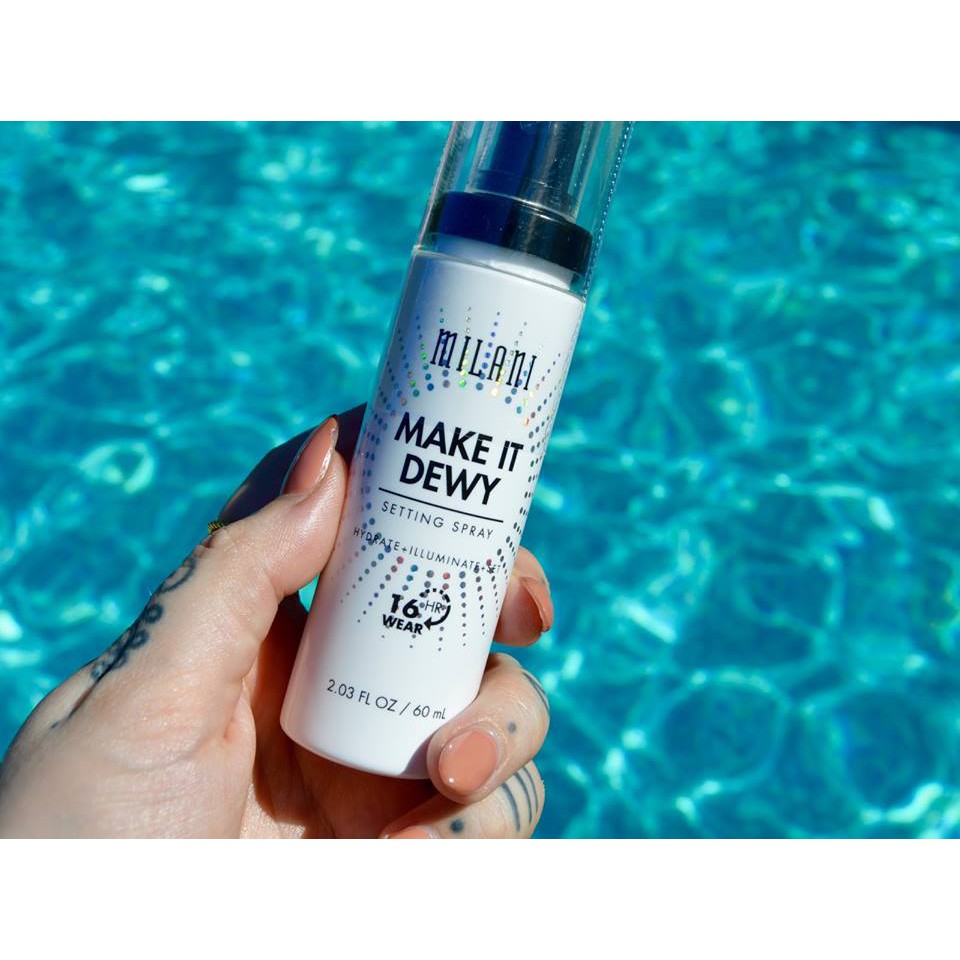 Xịt Khoáng Cố Định Lớp Makeup Milani Make It Dewy 3-in-1 Setting Spray Hydrate + Illuminate (60ml)