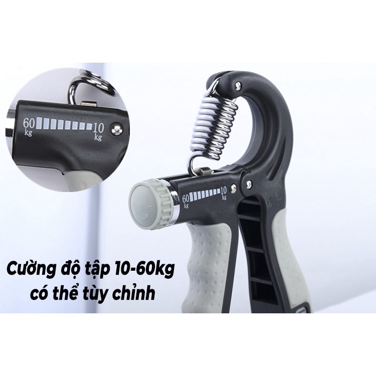 Dụng cụ tập gym tập tay, kìm bóp tập lực tay chữ a có lò xo điều chỉnh lực 5-60kg tập cơ ngón tay hiệu quả