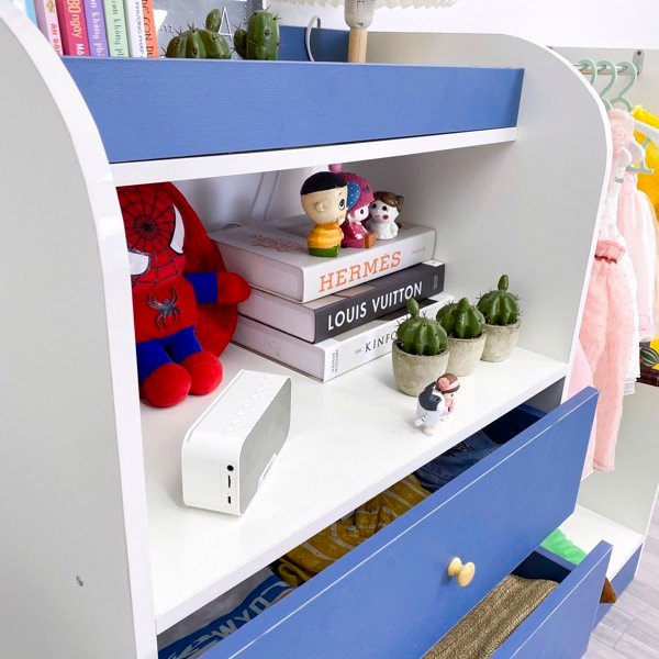 Tủ đồ đa năng hiện đại cho trẻ em blue shelf chính hãng IGA- GP128.19