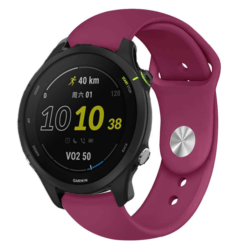Dây Đeo Silicon 22mm Tháo Lắp Nhanh Cho Đồng Hồ Thông Minh Garmin Forerunner 255 Music / Venu 2 / Vivoactive 4