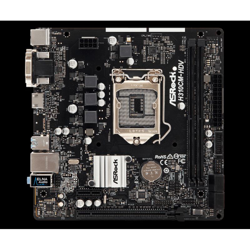 MAIN ASROCK H310CM-HDV (CHIPSET INTEL H310/ SOCKET LGA1151/ VGA ONBOARD)