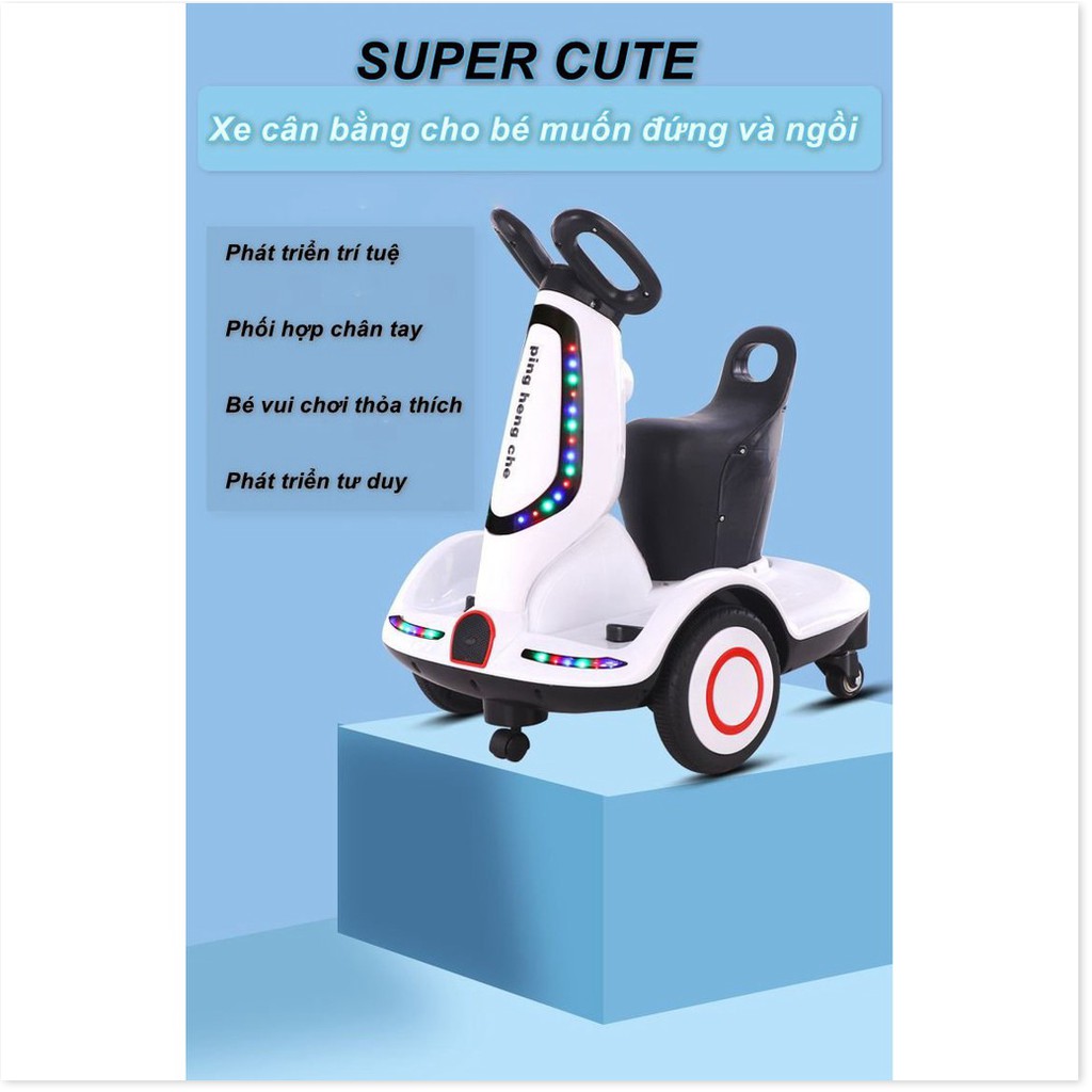 Xe cân bằng cho bé muốn đứng và ngồi SUPER CUTE - cao cấp