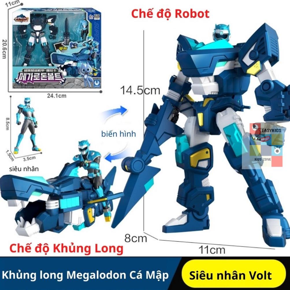 Đồ Chơi Mô Hình MINIFORCE Robot Siêu Khủng Long Tyranno Sấm Sét Cùng Siêu Nhân