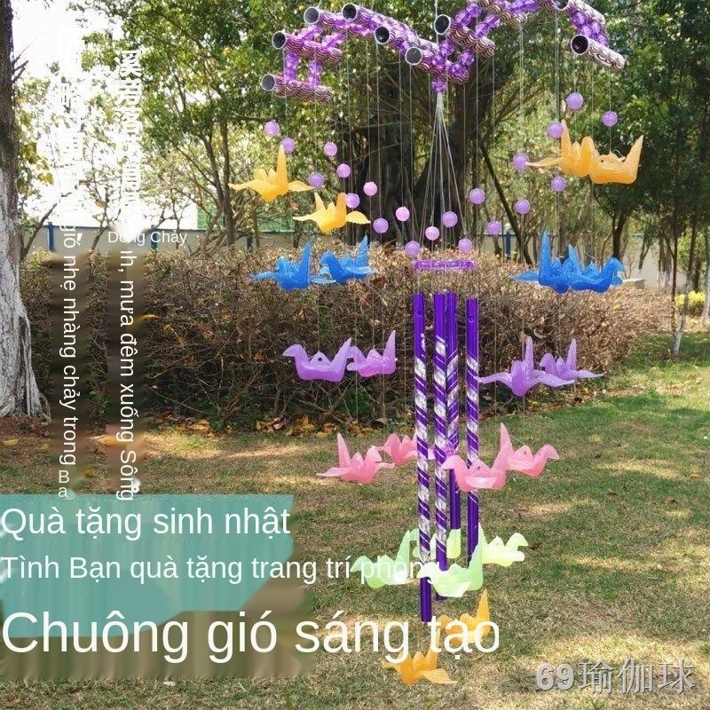 PMiễn phí vận chuyển giả pha lê sáng tình yêu ngàn hạc giấy chuông gió trẻ em đồ trang trí bằng kim loại trang trí cửa p