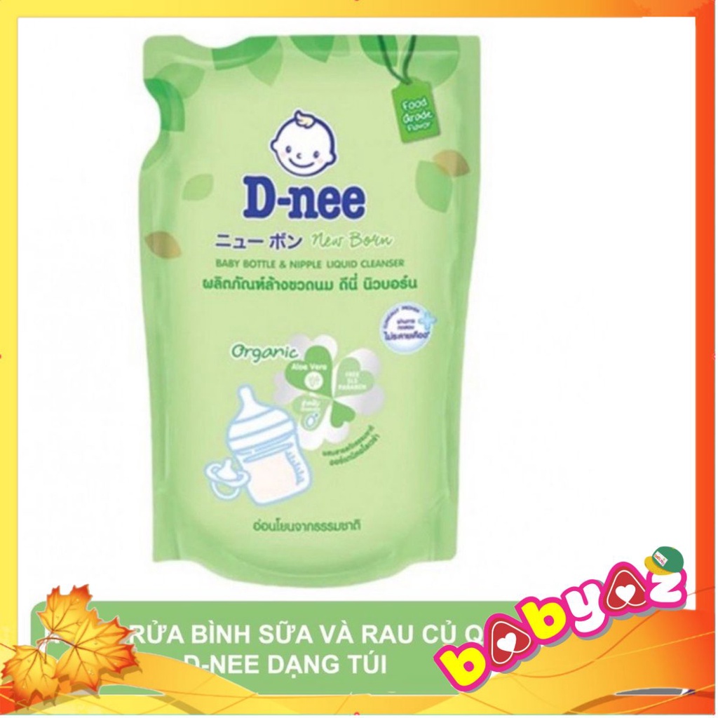 Nước Rửa Súc Bình Sữa, Núm Vú, Trái Cây, D-NEE ORGANIC