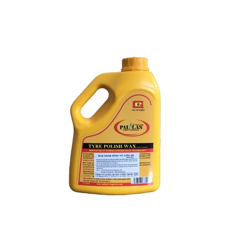 Wax bóng vỏ lốp xe 1.5l Pallas. (Nhằm nâng cao chất lượng công ty cải tiến dòng sản phẩm mới - can màu xanh)