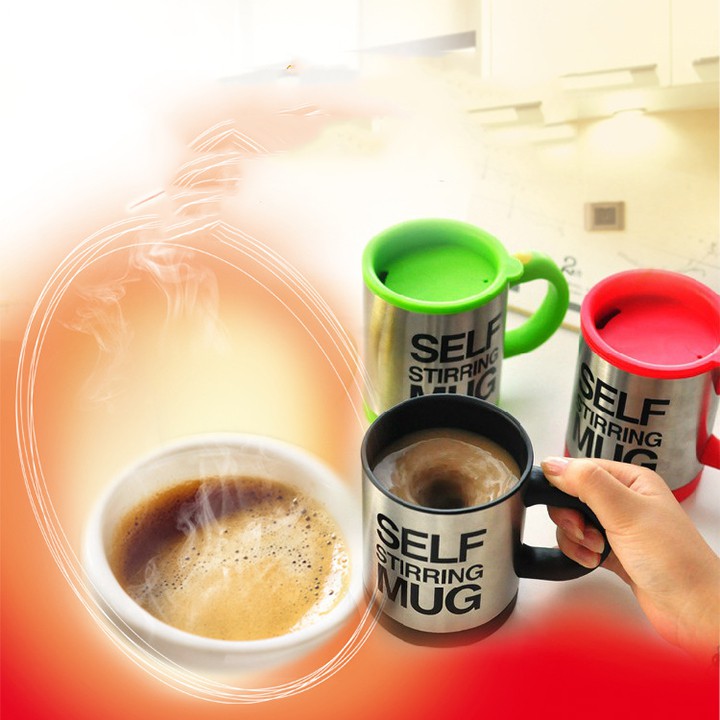 Cốc Khuấy Tự Động - Ly Tự Động pha cafe nước chanh MUG 400ml