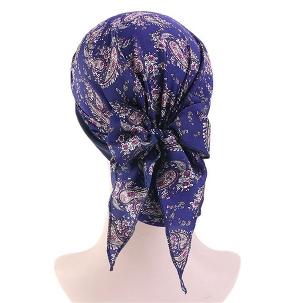 Nón Turban Co Giãn In Họa Tiết Phong Cách Thời Trang Dành Cho Nữ
