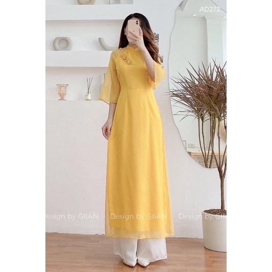 áo dài voan óng thời trang( Miễn Phí Đổi Trả Trong vòng 3 ngày) | BigBuy360 - bigbuy360.vn