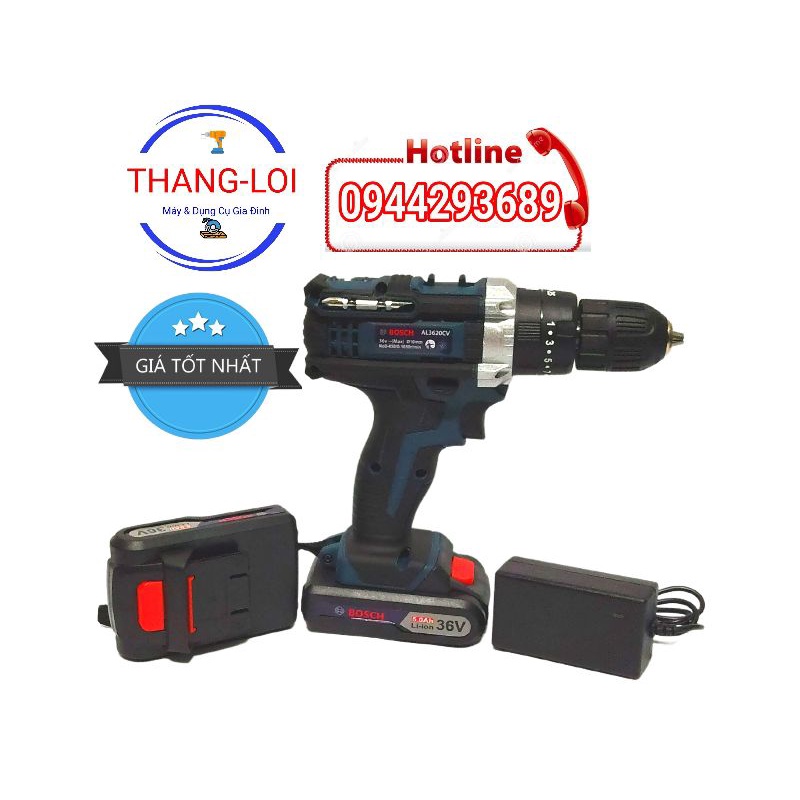 Máy khoan pin. Bosch36v động cơ sử dụng 100% đồng