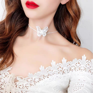 Vòng Cổ Choker Gắn Hình Bướm Thanh Lịch Cho Nữ