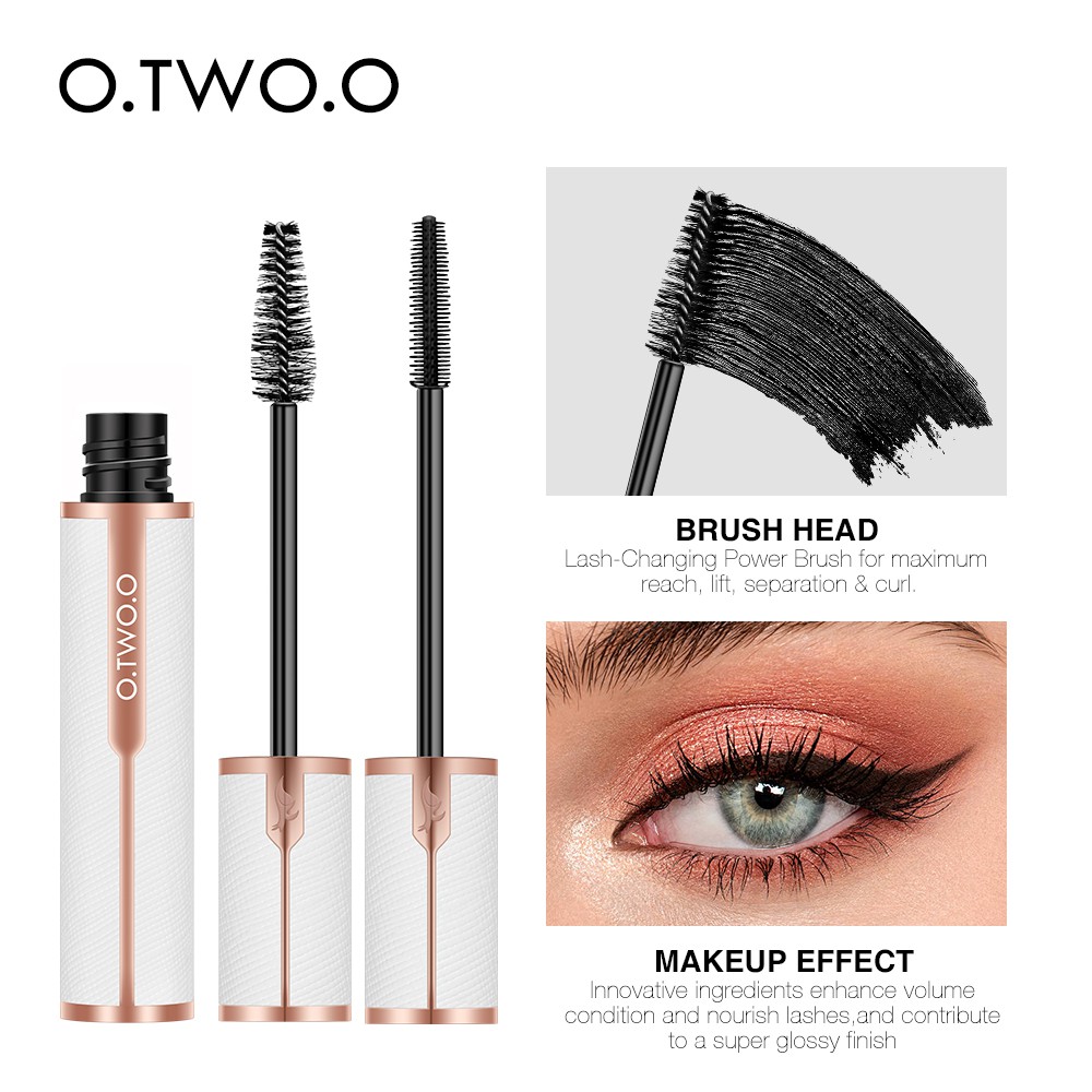 Mascara trang điểm O.TWO.O chải cong và dài lông mi nhanh không bị nhòe chống thấm nước 50g