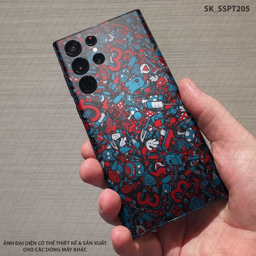Miếng Dán Skin In Hình Parttern Samsung S22/23 Ultra |SK_SSPT205| Chất Liệu 3M Nhập Khẩu Chính Hãng, Chống Xước, Dễ Dán