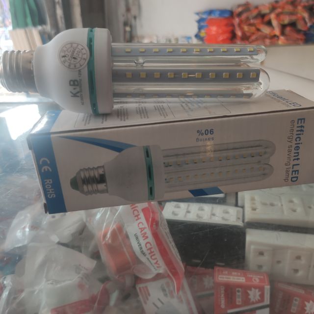 Đèn LeD 3U 12w  anh sáng trắng  đuôi đèn E27.