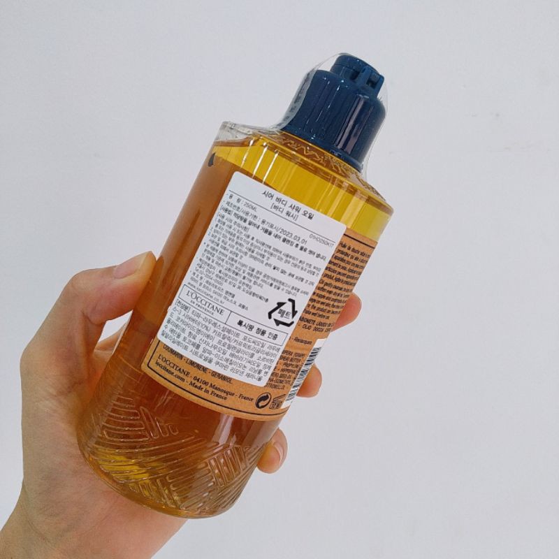 Dầu tắm tạo bọt loccitane body shower oil hương shea oil 250ml