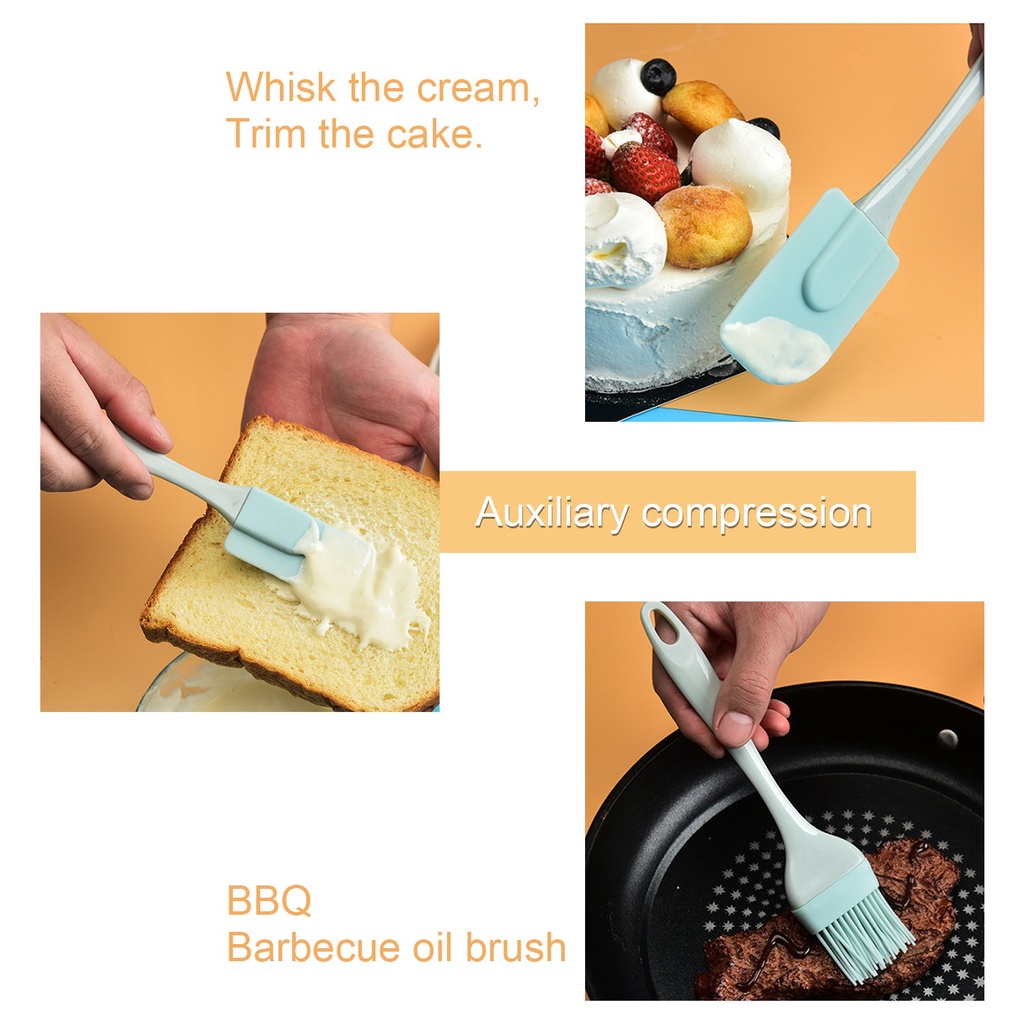 Set 3 Cọ Silicon Làm Bánh Đa Năng Tiện Dụng