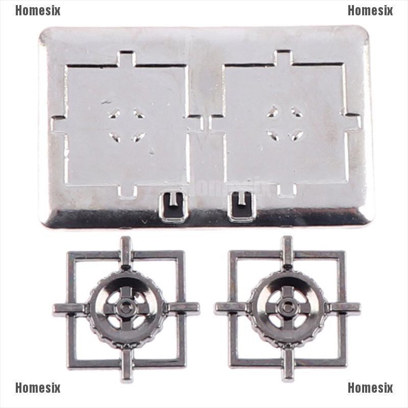 [HoMSI] 1Set 1:12 Dollhouse Miniature Gas Stove Metal Model Toy Doll House Decor SUU