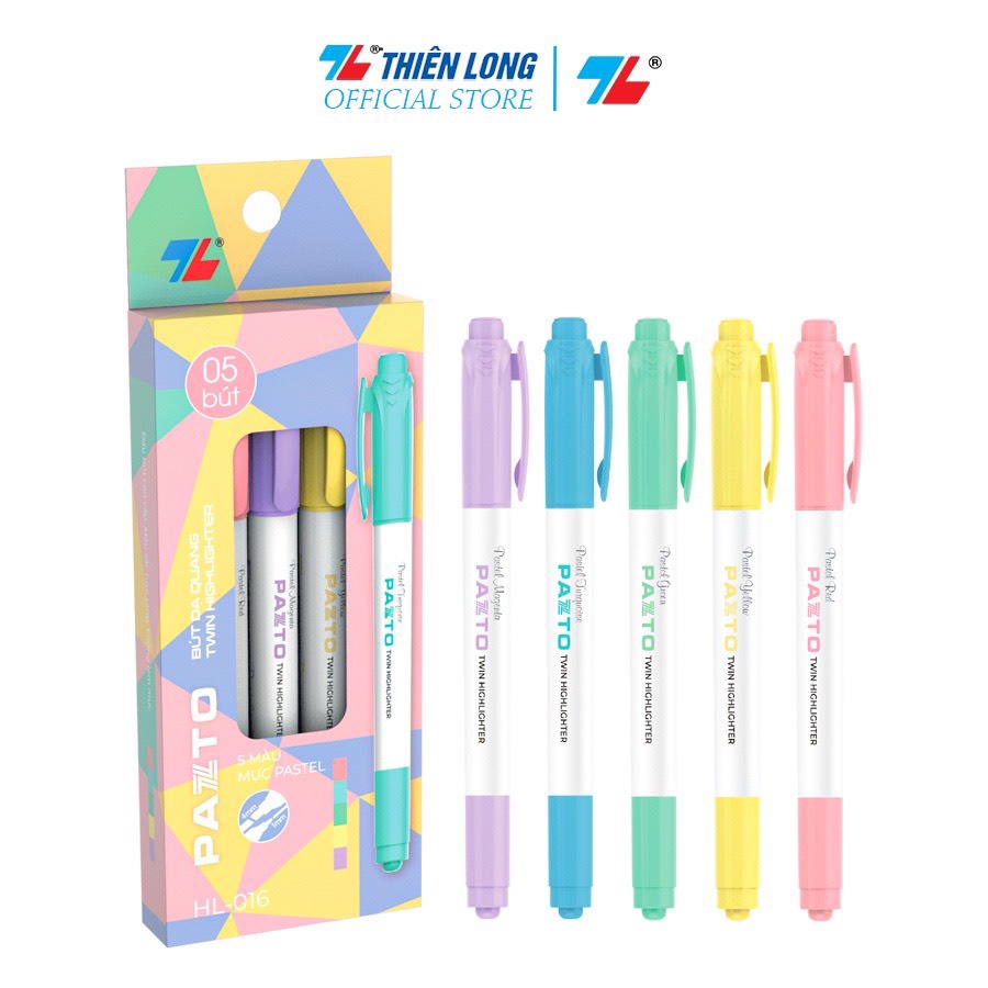 Bút dạ quang màu Pastel Thiên Long Pazto HL-016