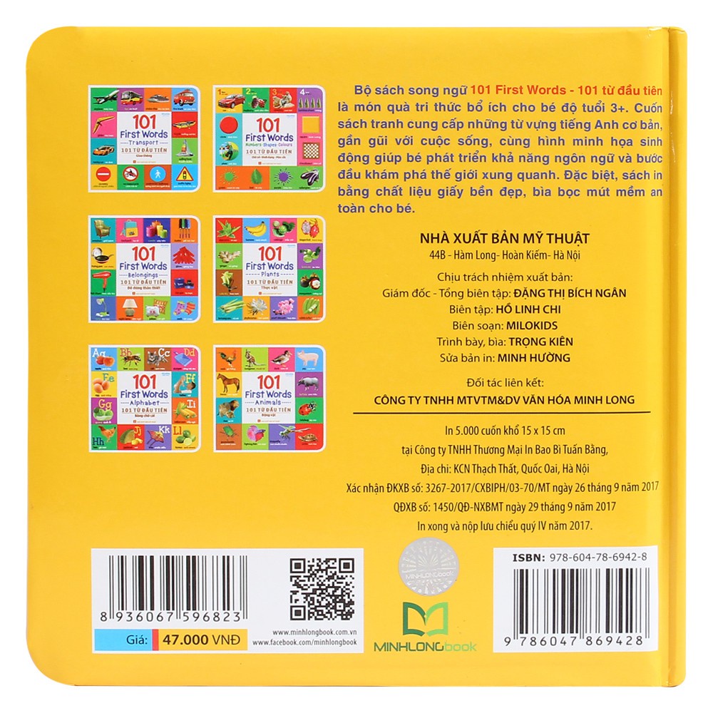 Sách: 101 First Words - Alphabet (101 Từ Đầu Tiên - Bảng Chữ Cái) - TSMN