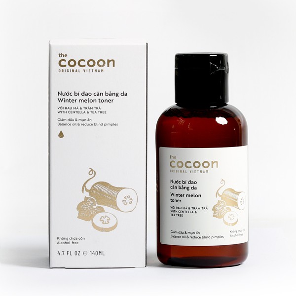 Bộ 3 Nước tẩy trang bí đao Cocoon 500ml + Gel bí đao rửa mặt Cocoon 140ml + Nước bí đao 140ml cocon Cho da mụn