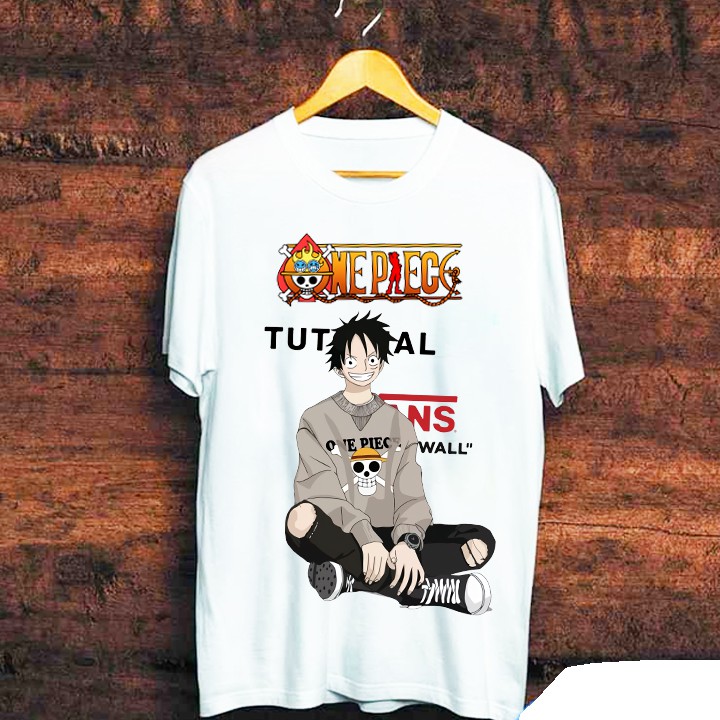 áo thun one piece Luffy Nam , nữ tay lỡ unisex áo phông tay ngắn cổ tròn form rộng oversize in họa tiết | BigBuy360 - bigbuy360.vn