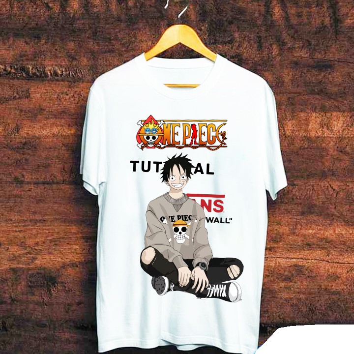 áo thun one piece Luffy Nam , nữ tay lỡ unisex áo phông tay ngắn cổ tròn form rộng oversize in họa tiết | WebRaoVat - webraovat.net.vn