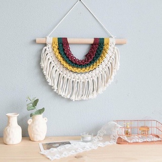 Mành macrame decor phòng ngủ phòng khách phối màu cute